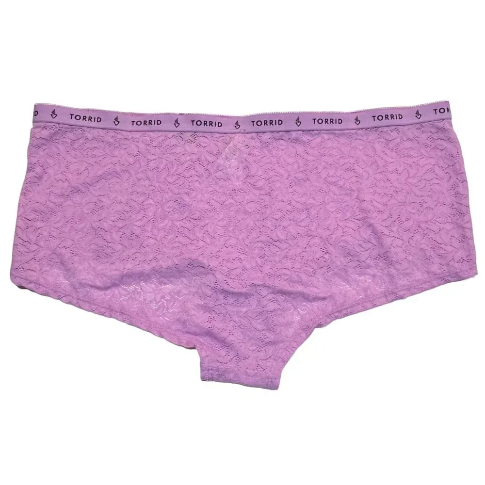 NWT TORRID Boyshort Pantie Sz 2X Light Purple